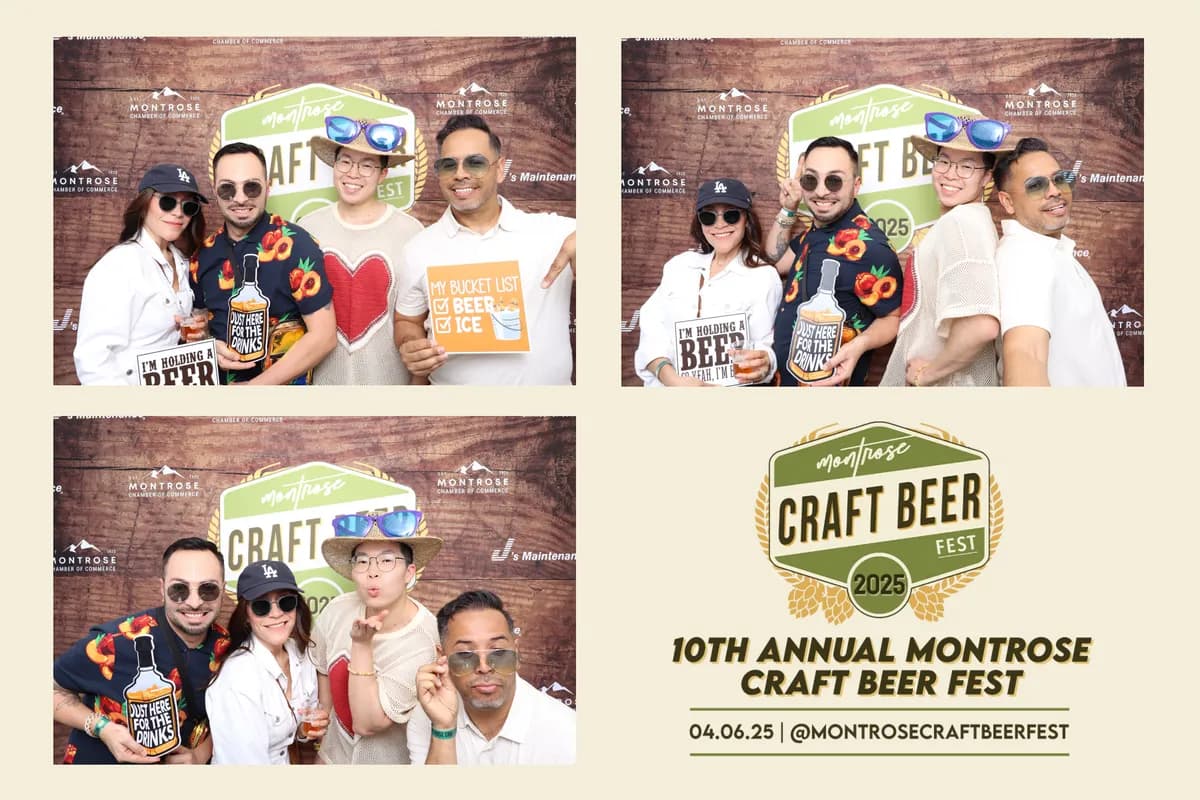 Montrose Brewfest Photo Booth Highlights | Captured — Captured Celebrations Los Angeles photo booth blog