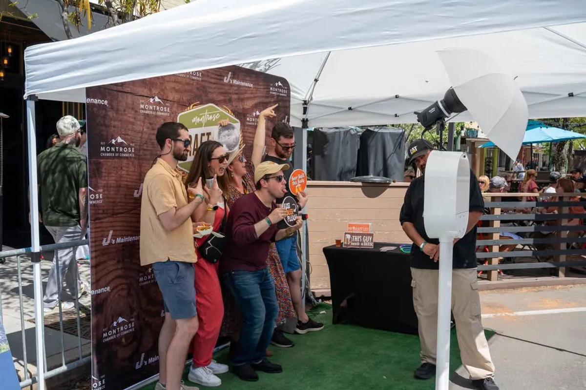 Drop-off photo booth pop-up store event Los Angeles