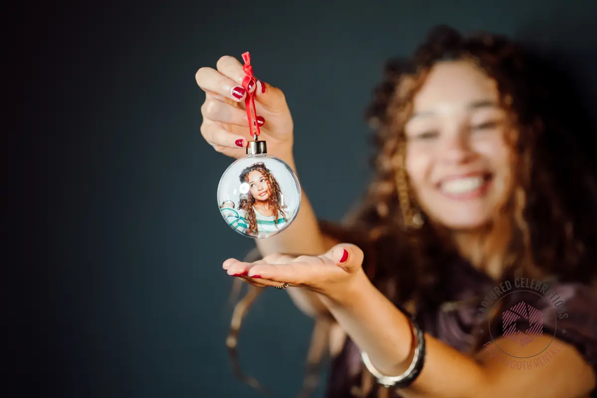 Photo Ornament Booth rental in Los Angeles — Captured Celebrations