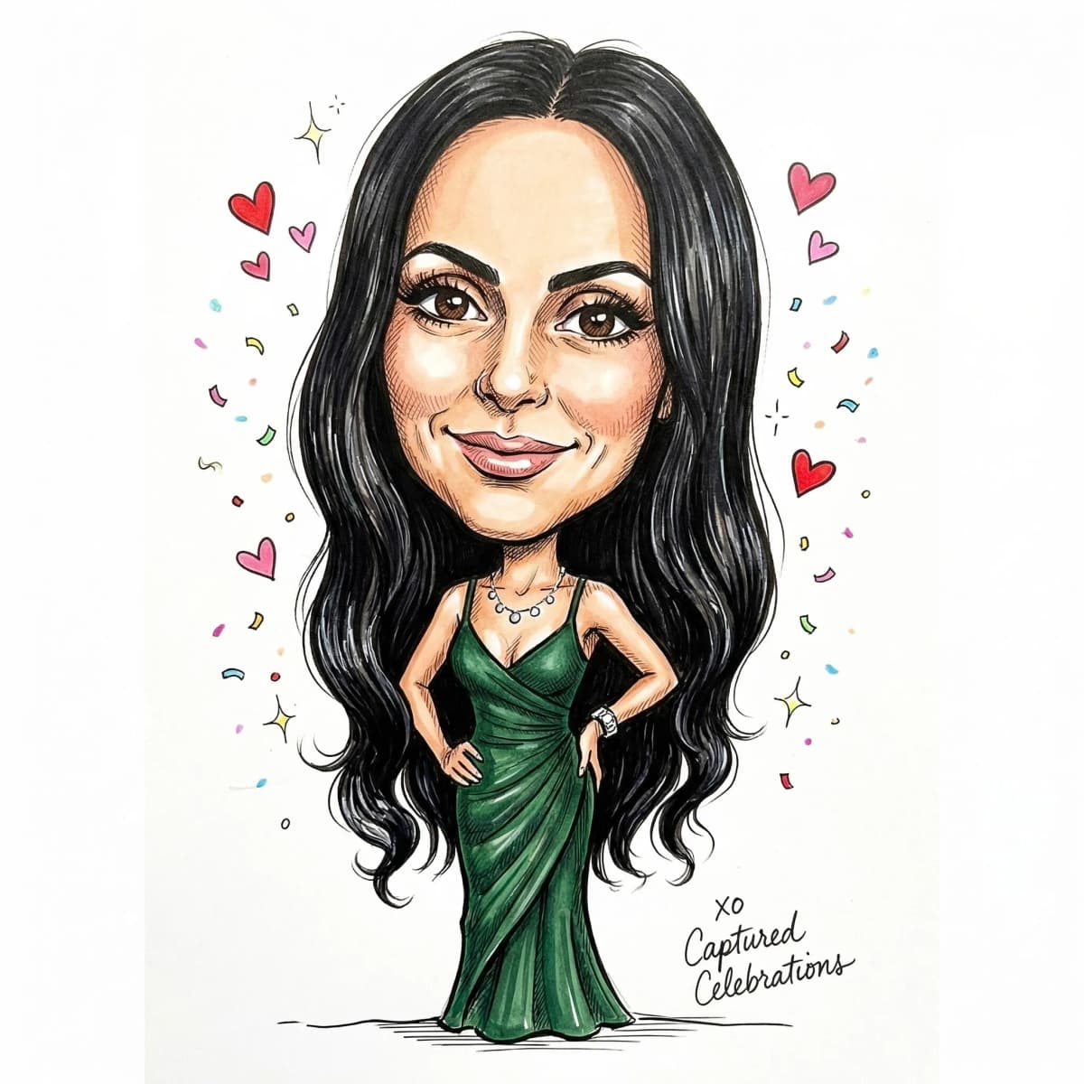 AI caricature photo booth cartoon portrait Los Angeles