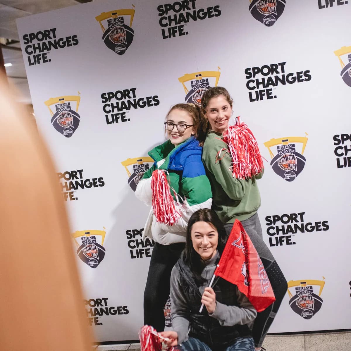 Custom step-and-repeat backdrop at Los Angeles event — Captured Celebrations