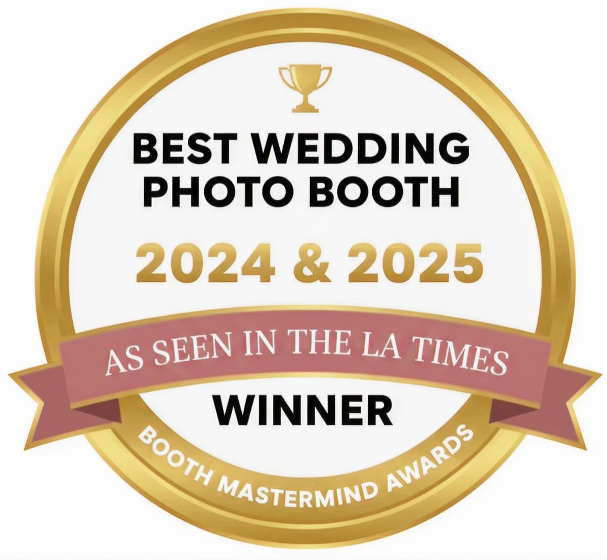 Holiday Party photo booth setup in Los Angeles — Captured Celebrations