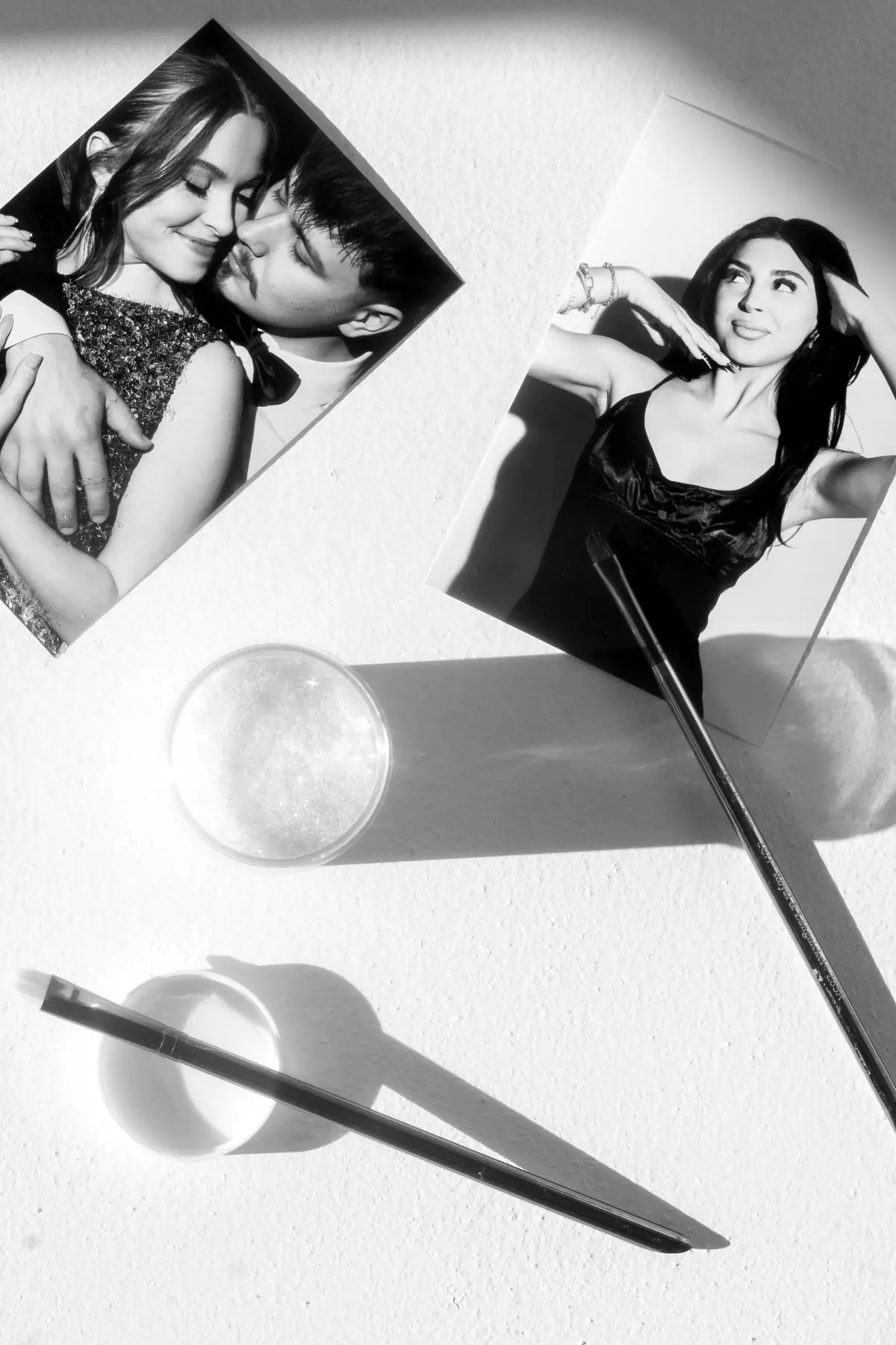 Glitter photo booth prints with a sparkle finish in Los Angeles