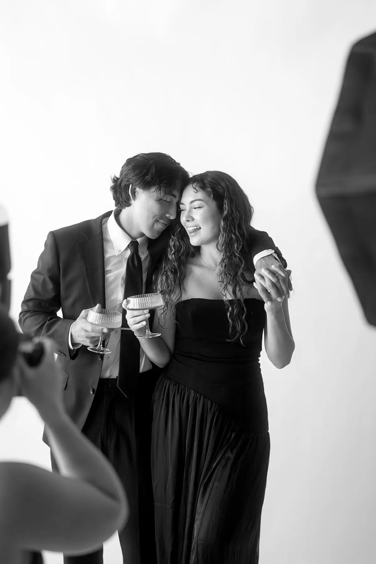 Roaming photo booth candid portrait in Los Angeles