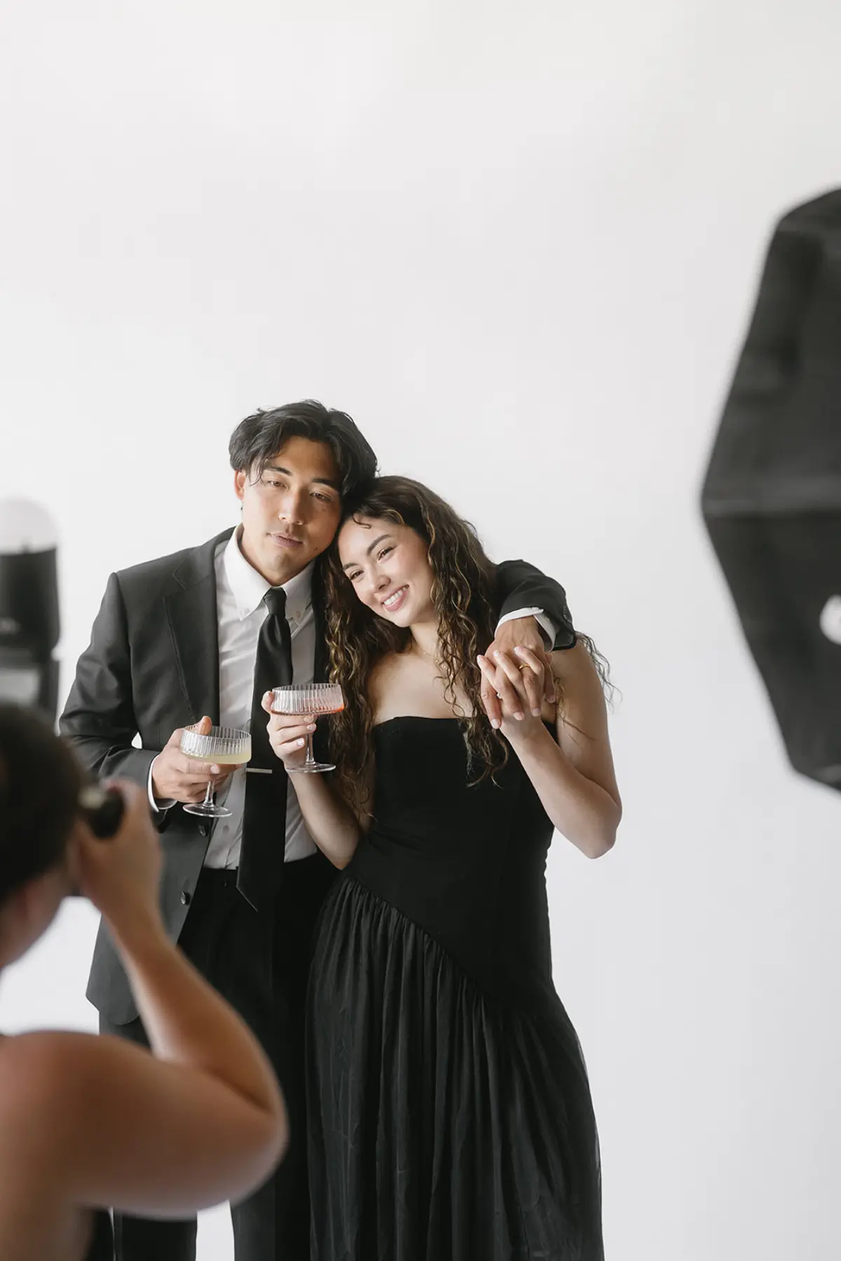 Roaming photographer working the room at a Los Angeles event