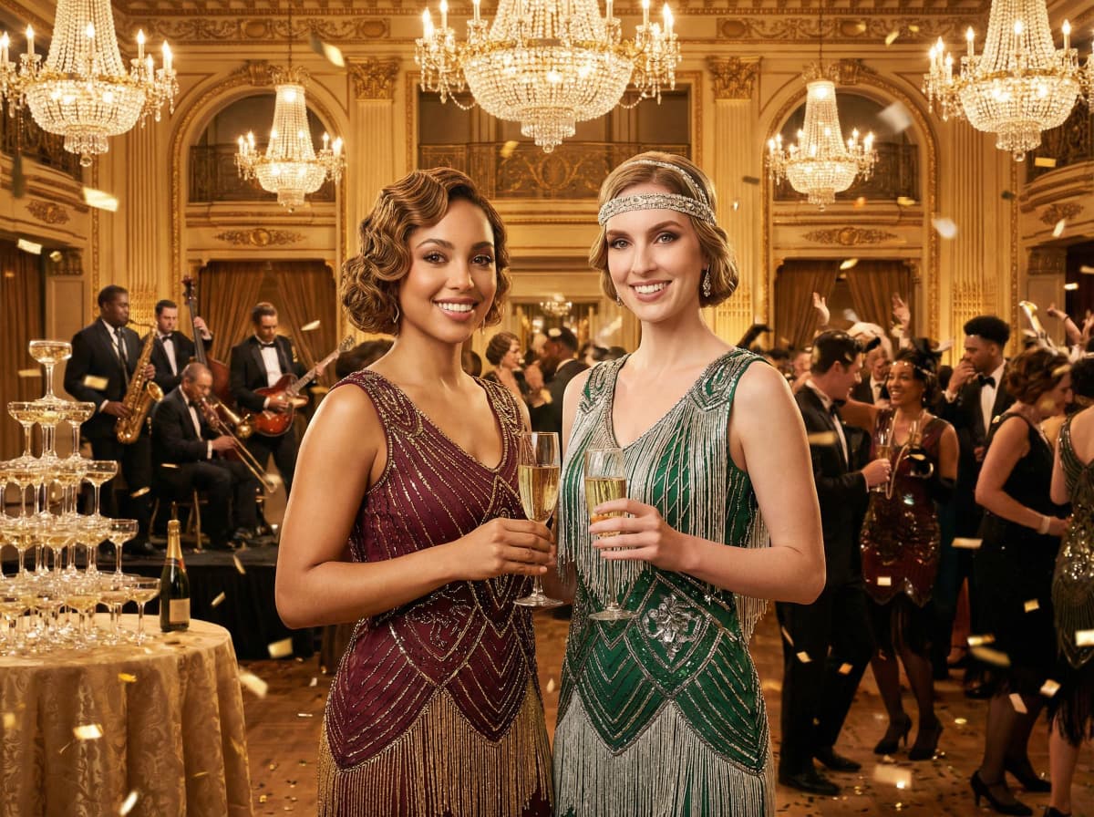 AI photo booth Great Gatsby glamour transformation Los Angeles