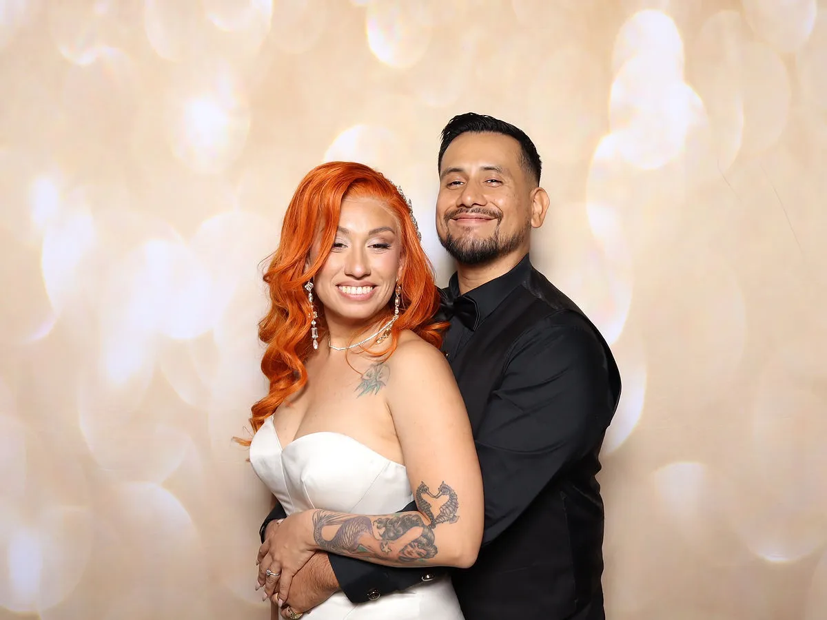 Photo booth prints from wedding at Hart & Maine Events in Santa Clarita, Los Angeles area