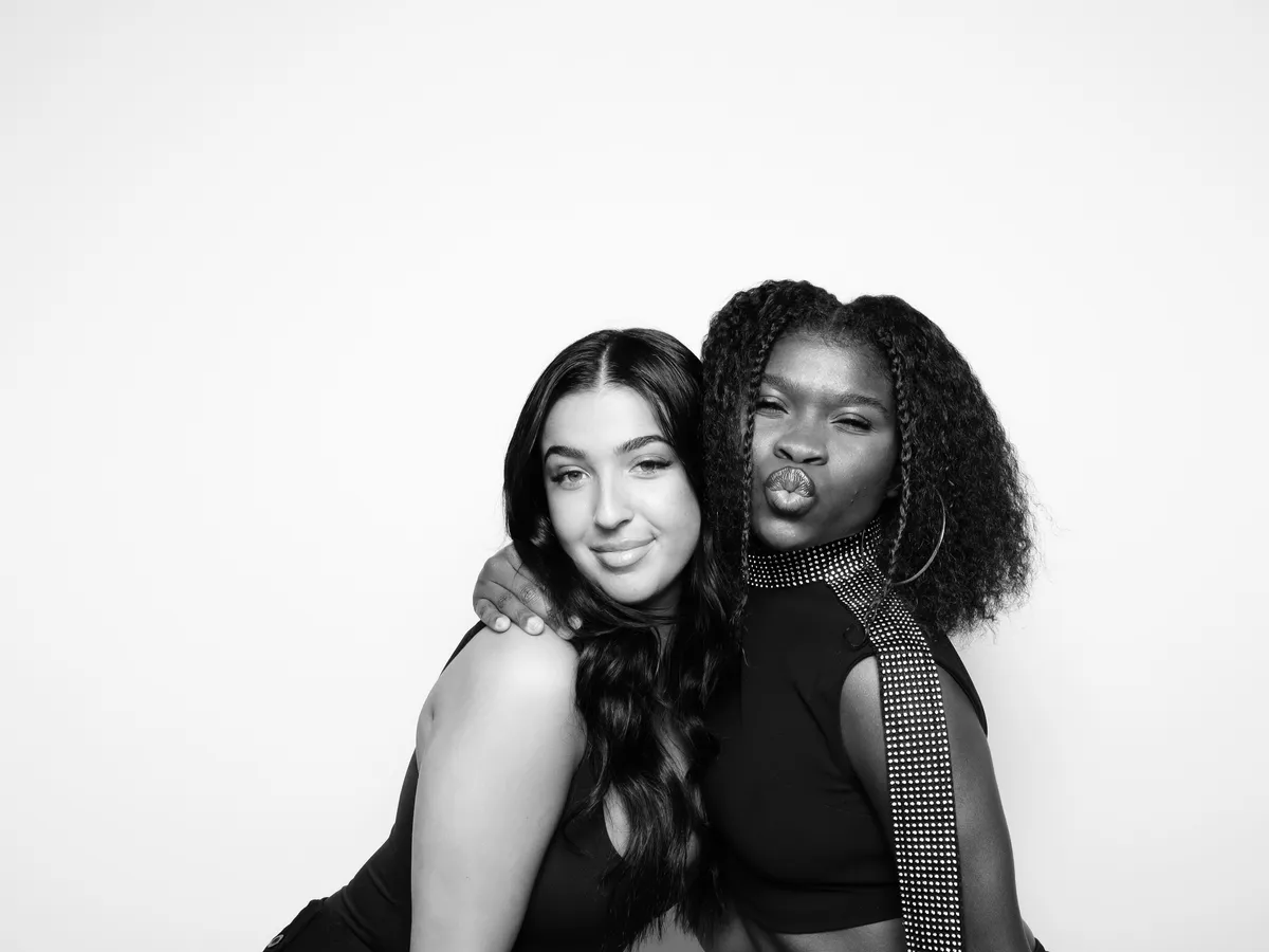 Black & White Glam Photo Booth Experience for Events — Captured Celebrations photo booth blog, Los Angeles