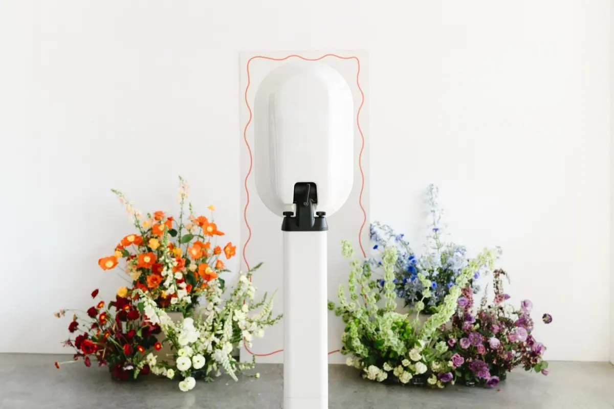 Pride rainbow themed photo booth generating leads at a corporate brand event