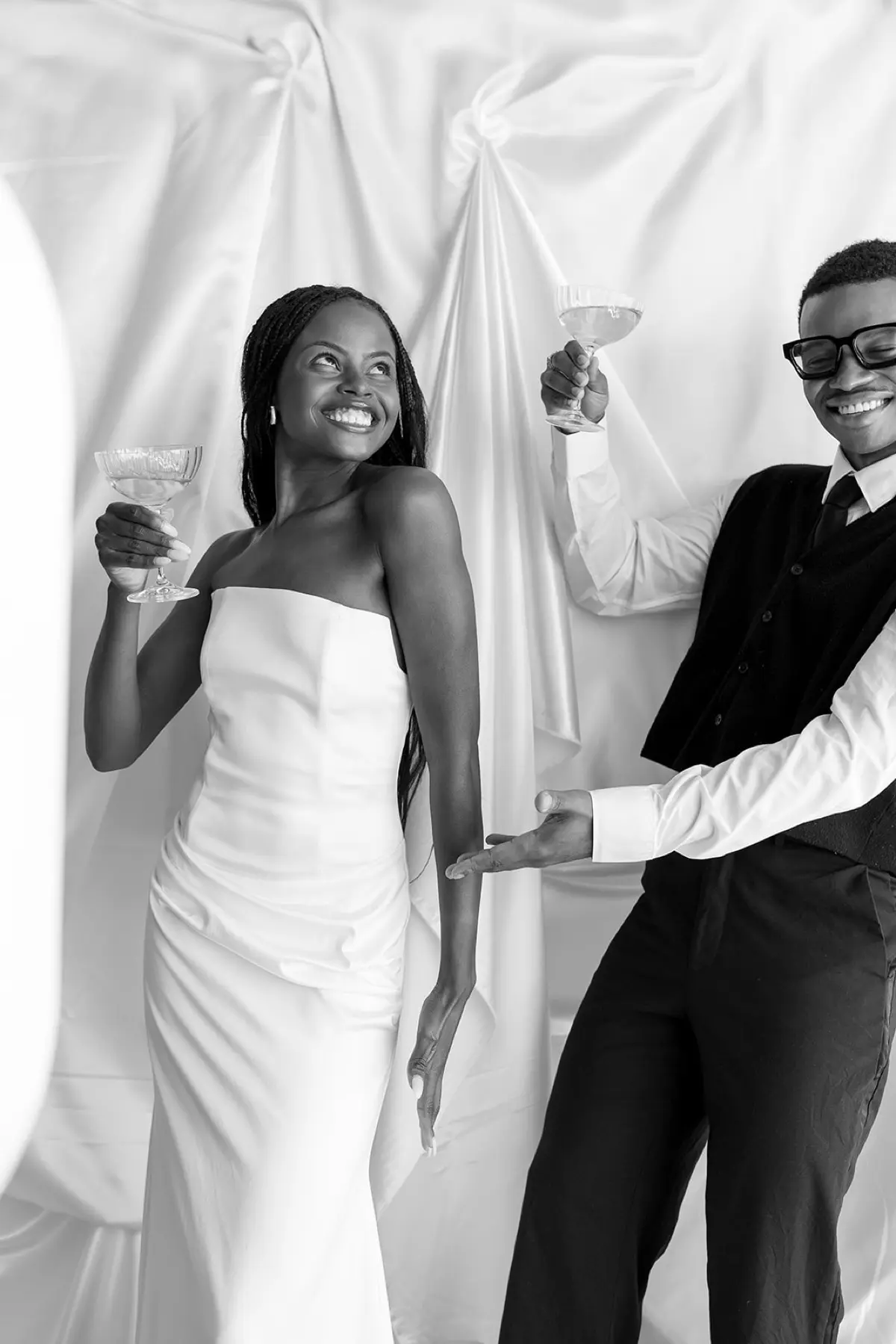 Gold metallic photo booth with decorative accents for a Los Angeles quinceanera
