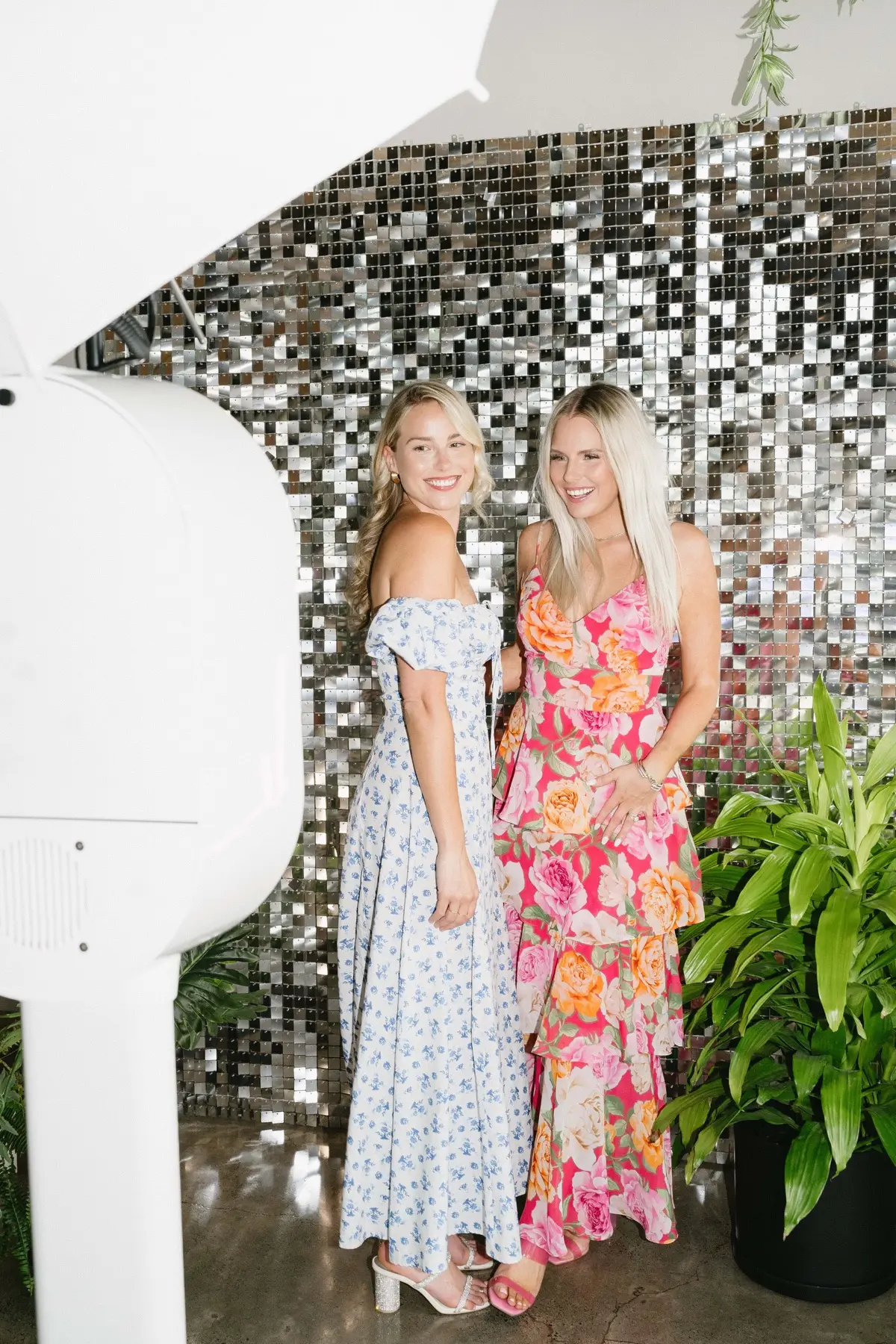 Shimmer plants studio photo booth with quinceanera styling in Los Angeles