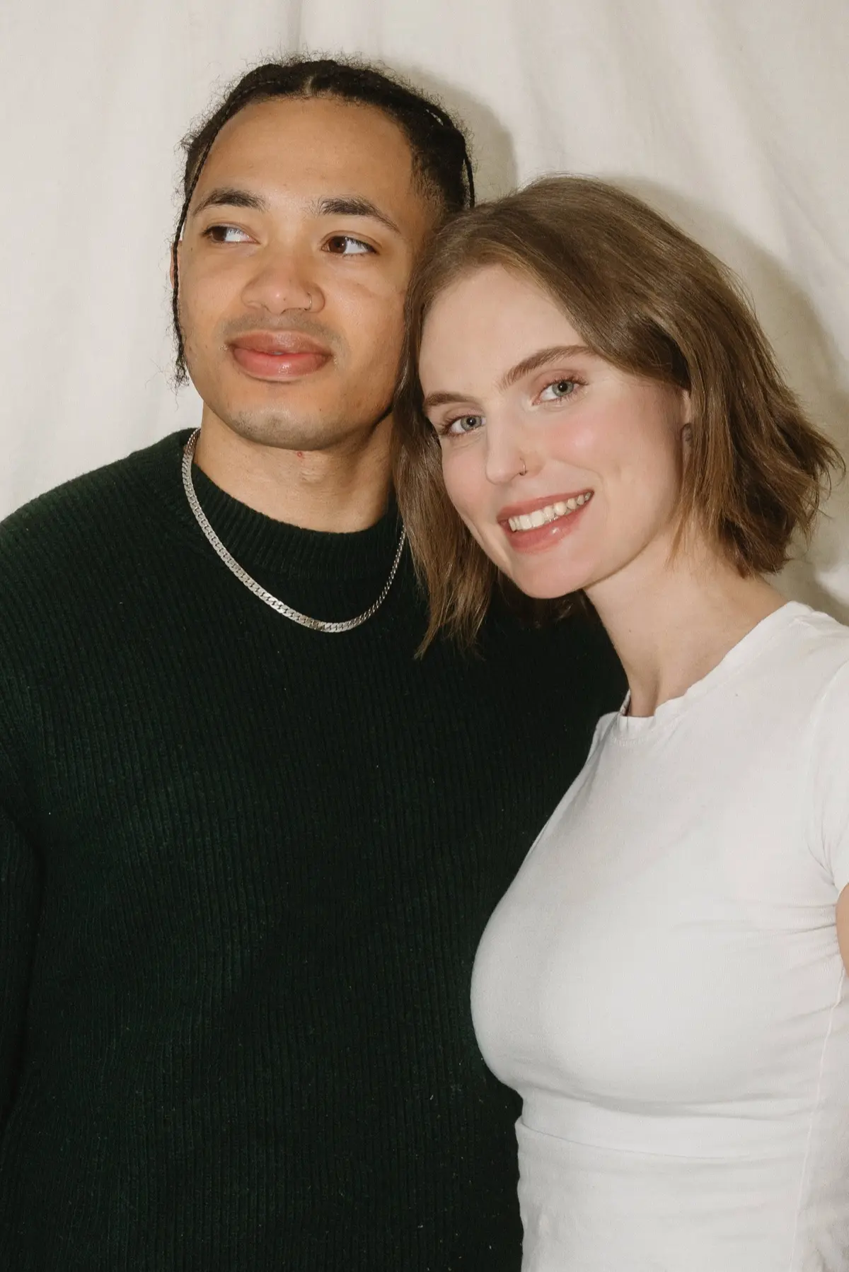 Couples enjoying a Valentine's photo booth experience in Los Angeles