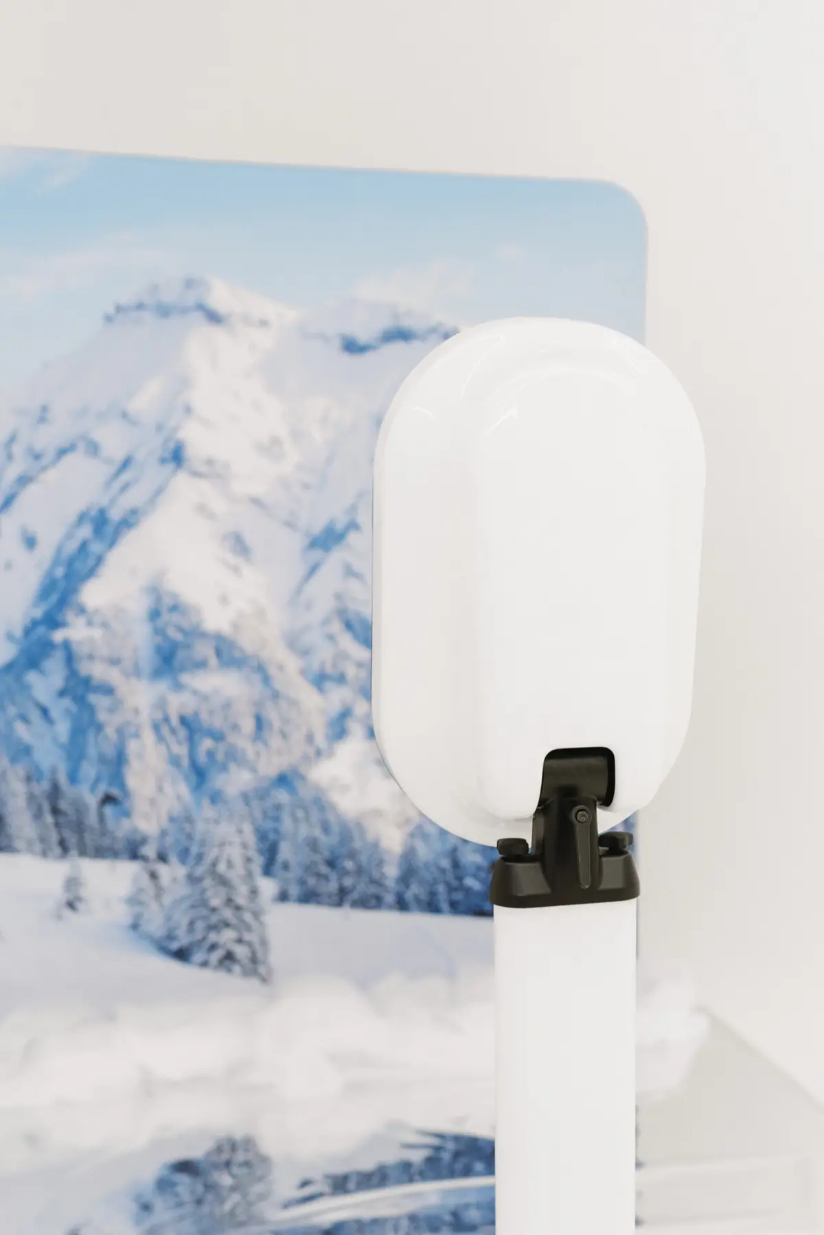 Winter apres ski themed photo booth capturing festive memories